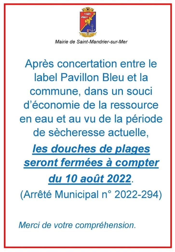 arreté sécheresse