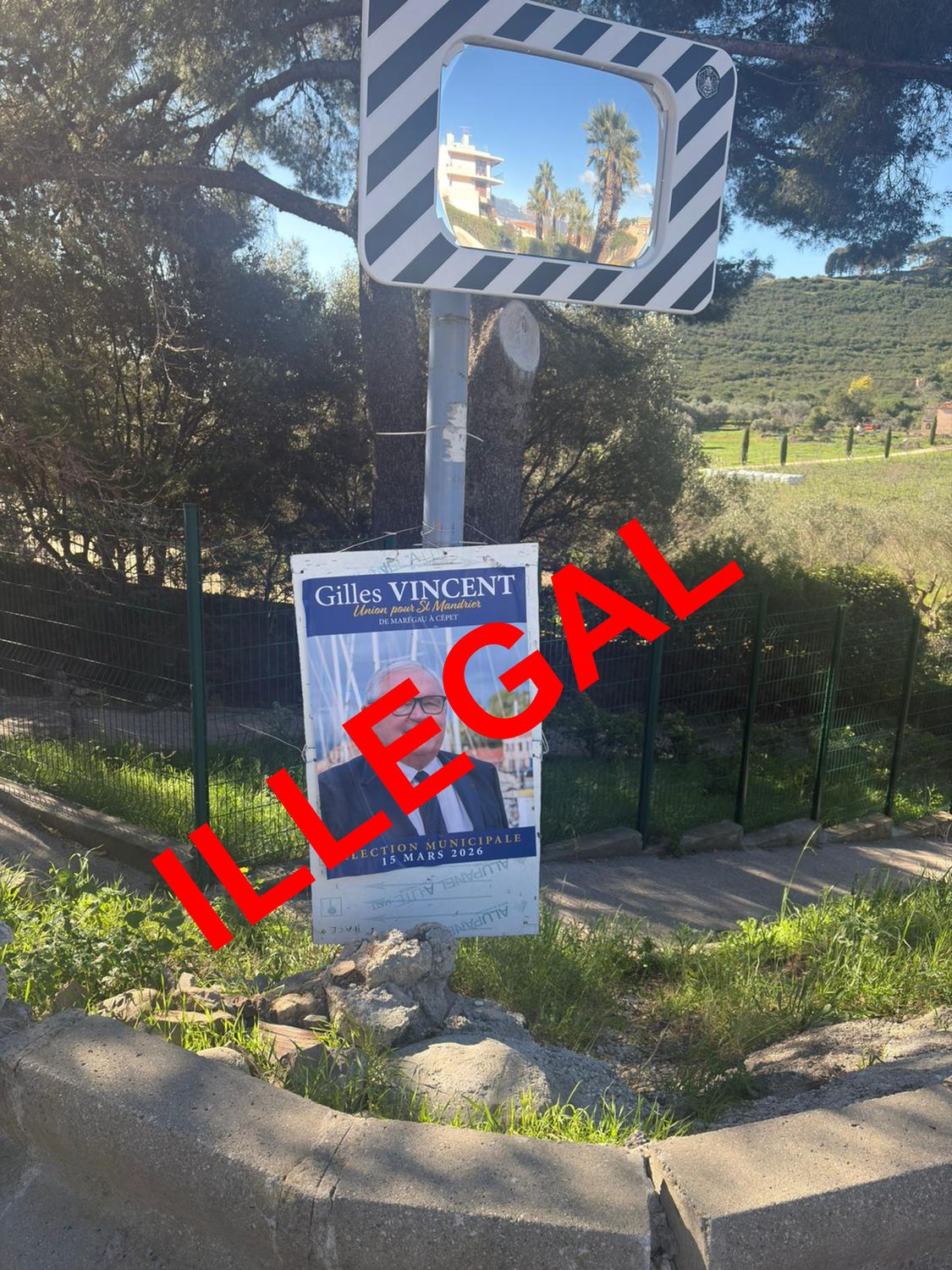 Affichage sauvage Cap cepet